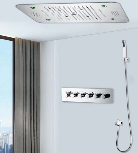 15”x23” Rectangle Music LED Shower Set