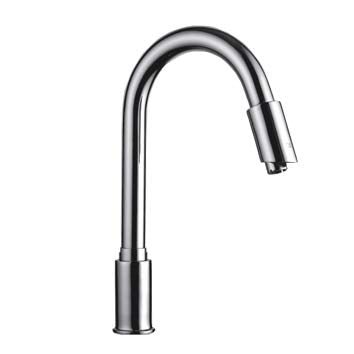 Automatic Hands Free Modern Contemporary Design Sensor Faucet (Hot & Cold), Chrome