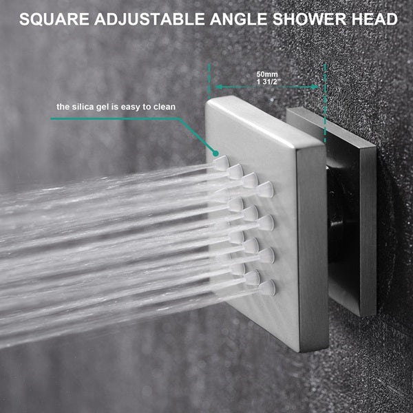 Cascada 12" Siena Digital LED Bluetooth Shower System - Cascada Showers