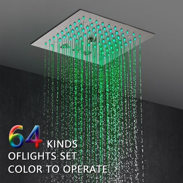 Cascada 12" Siena Digital LED Bluetooth Shower System - Cascada Showers