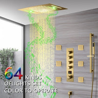 Cascada 15"x23" Catania Digital LED Music Shower System - Cascada Showers