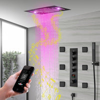 Cascada 15"x23" Trento Digital LED Music Shower System - Cascada Showers