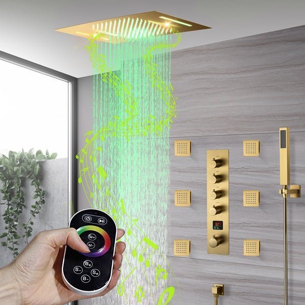 Cascada 15"x23" Trento Digital LED Shower System - Cascada Showers