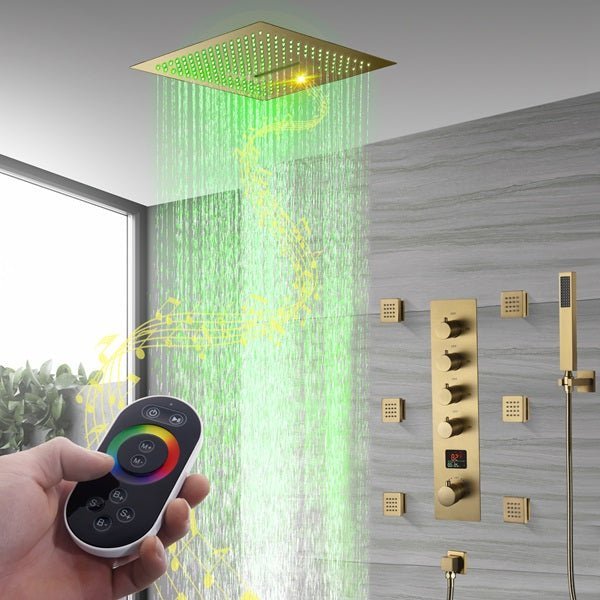 Cascada 16" Siena Digital Music LED Shower System - Cascada Showers