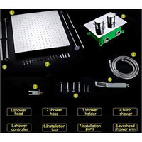 shower head, thermostatic shower, rain shower, rain shower faucet, shower head sets for bathroom