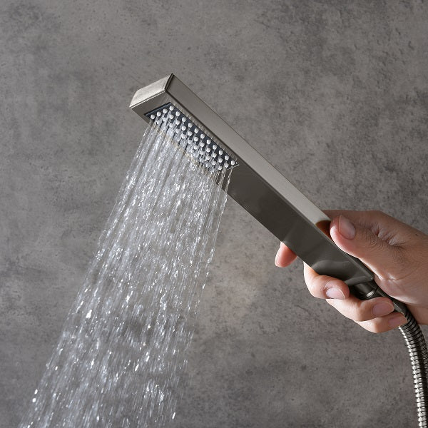 Cascada LED shower system; shower head; bathroom accessories; bathroom set; large shower head; shower system; LED shower head; shower head with handheld; wayfair Complete Shower System; LED shower system with built-in Bluetooth Speakers; multicolor LED built in Bluetooth speaker shower heads; music shower system; rain shower head; delta shower head; showerhead; black shower head; shower head with hose; shower hose; hand held shower head; shower head rainfall; rain shower head with handheld spray; 