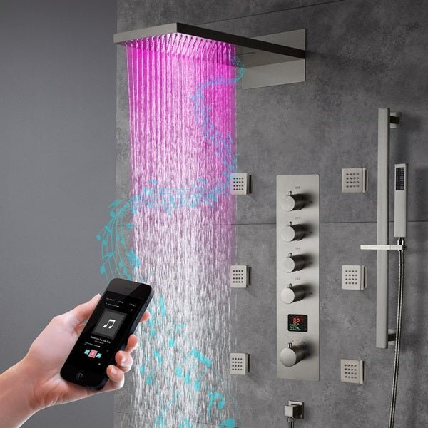 rainfall shower head; rainfall shower with sliding arm; rainfall shower heads ; rainfall shower system; best rainfall shower head; rainfall shower head; wall mount rainfall shower head; waterfall shower head; rain shower head with handheld; shower set; waterfall shower heads; waterfall shower system; waterfall shower; shower speaker bluetooth; shower speakers bluetooth; bluetooth speaker in the shower; bluetooth speaker for shower; shower bluetooth speakers