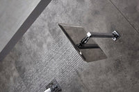 cascada_12_square_shower_system_wall_mounted_with_single_handle_and_square_knob_2_functions_rainfall_and_handheld shower head with handheld single handle valve Cascada shower set black matte flexible fixture rains system brushed nickel showerhead bathroom tops rated heads luxury square knobs thermostatic mixer inner box rainfall hose gold wall mounted shower arm