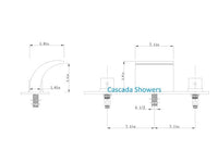 Color Changing LED Waterfall Sink Faucet - Cascada Showers