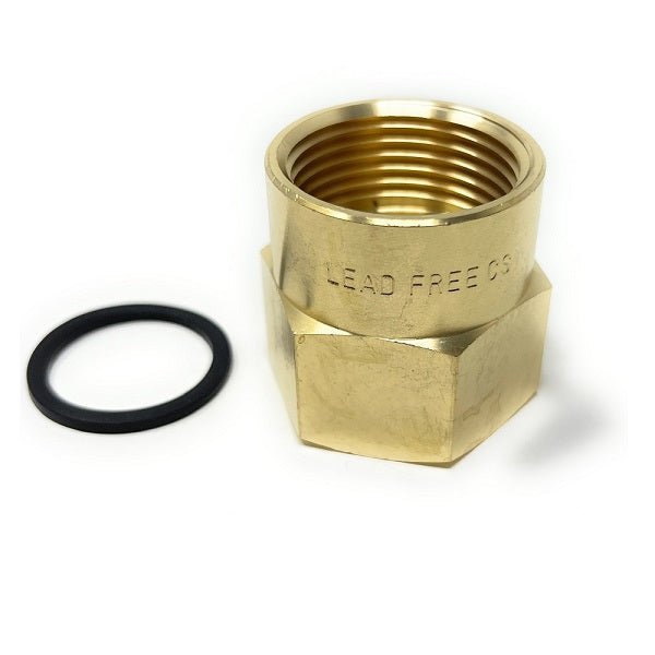 Cascada g thread adapter; Cascada npt adapter; plumbing adapter; pipe fitting adapter; water connection adapter; g thread to npt adapter; bspp to npt adapter; lead free pipe fitting adapter; npt female adapter; showerhead adapter for npt; g thread adapter; bsp to npt adapter; lead free npt adapter for faucet; universal npt female adapter; npt female adapter for showerhead; leakproof g thread to npt adapter; brass g to npt adapter for diy plumbing