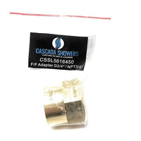 Cascada g thread adapter; Cascada npt adapter; plumbing adapter; pipe fitting adapter; water connection adapter; g thread to npt adapter; bspp to npt adapter; lead free pipe fitting adapter; npt female adapter; showerhead adapter for npt; g thread adapter; bsp to npt adapter; lead free npt adapter for faucet; universal npt female adapter; npt female adapter for showerhead; leakproof g thread to npt adapter; brass g to npt adapter for diy plumbing