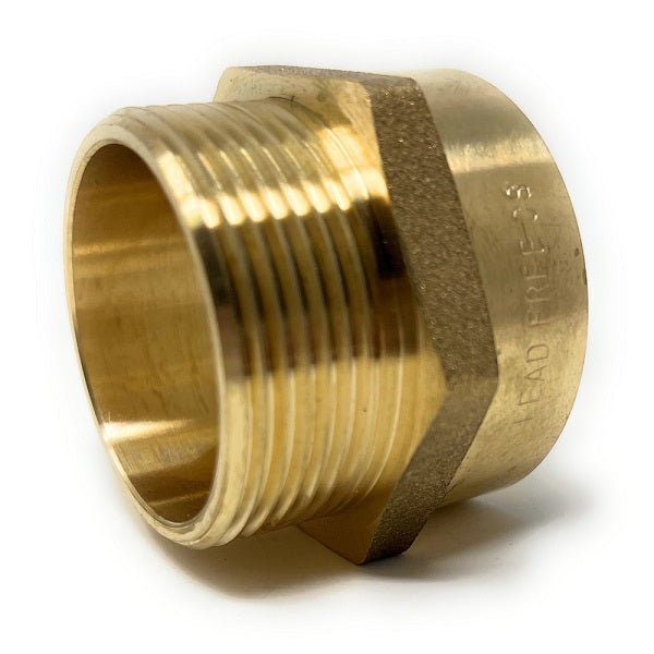 G Thread (Metric BSPP) Male to NPT Female Adapter - Lead-Free (1 1/2" x 1 1/2") - Cascada Showers