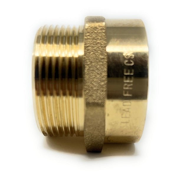 G Thread (Metric BSPP) Male to NPT Female Adapter - Lead-Free (1 1/2" x 1 1/2") - Cascada Showers