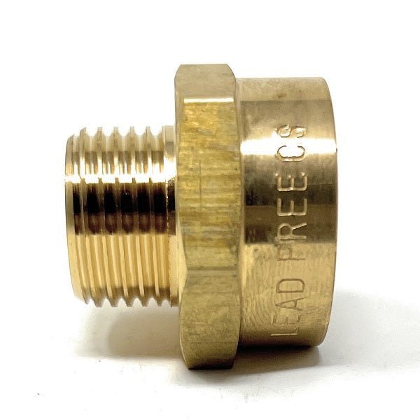 G Thread (Metric BSPP) Male to NPT Female Adapter Lead Free (1/2