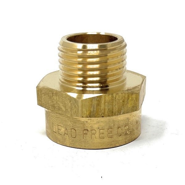 G Thread (Metric BSPP) Male to NPT Female Adapter Lead Free (1/2