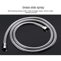Luxury Shower Set With 12" Square LED Rainfall Ceiling Mount Shower Head - Cascada Showers