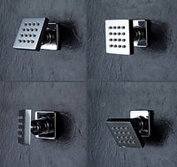 Tuscany LED Rainfall Thermostatic Shower System - Wall Mount - Cascada Showers